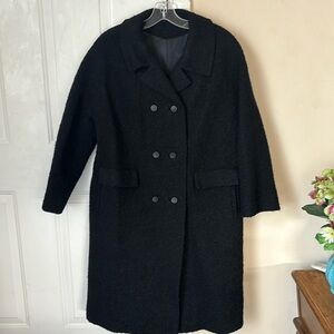 Union Made Lady Gambrell Vintage Wool Doble Breasted Midi Coat Size 8